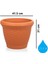 SO-HS05 Plastik Hasır Desenli Saksı 25 Lt Kiremit 6 Adet 2