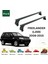 Land Rover Freelander (L359) 2006-15 Roof Rack Tavan Taşıyıcı Ara Barlar – Vidalı Montaj, Toros Fix Pro, 6 Alu Siyah 2