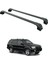 For Infiniti Qx4 1997-2003 Roof Rack Cross Bars T Ray Slot Rail Black 1