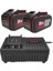 KAD22 20VOLT 6.0AH Kross Pack Li-Ion Çift Akü ve Akü Şarj Cihazı 2
