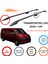 Volkswagen Transporter T6 2015-2024 Uzun Şase Araç Üstü Alüminyum Tavan Yan Rayları Plus Serisi - Siyah 2