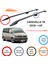 Volkswagen Caravelle 2015-2022 Araç Üstü Alüminyum Tavan Yan Rayları Plus Serisi - Siyah 2