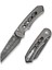 Pragma Prime Thumb Stud & Button Lock Knife Gray Aluminum Handle Damascus Çakı 2