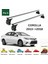 Toyota Corolla Sedan 2013-2018 Oluksuz Üst Tavan Portbagaj Taşıyıcı Ara Atkısı Toros Serisi Pro 4 Gri 2