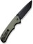 Button Lock Brazen Flipper & Thumb Stud Knife Od Green G10 Handle Çakı 3