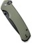 Button Lock Brazen Flipper & Thumb Stud Knife Od Green G10 Handle Çakı 5