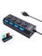 4 Port USB 2.0 Çoklayıcı Çoğaltıcı Hub Anahtarlı Işıklı On Off 4