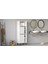 Bohem Banyo Dolabı 2 Kapaklı Metal Ayaklı Beyaz BOH10C-W 3