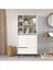Bohem Banyo Dolabı Çok Amaçlı Dolap 3 Kapaklı Metal Ayaklı Beyaz BOH9C-W 1