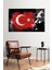 Türk Bayrağı ve Atatürk Cam Tablo, Modern Ev Ofis Dekoru, Hediyelik Duvar Dekorasyonu, Kırılmaz Cam 2