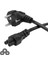 3x1 Yonca Power Güç Kablosu Notebook Adaptör Kablosu 3m 2
