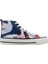 Kadın Vegan Lacivert High Sneakers - Swan And Raven Tasarım 4