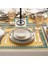 Safran Luxe, Duck Keten 6'lı Amerikan Servis, Supla, Kaymaz 40X50CM 5