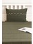 Luna Haki Boncuklu Püsküllü %100 Pamuklu Tek Kişilik Yatak Örtüsü Takımı 2