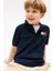 Erkek Çocuk Göğsü Armalı Polo Yaka T-Shirt - Lacivert 4