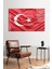 Dalgalanan Türk Bayrağı Cam Tablo, Modern Ev Ofis Dekoru, Hediyelik Duvar Dekorasyonu, Kırılmaz Cam 2