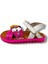 Bagcı 3039-20 Renkli Kalp Cırtlı Kız Çocuk Sandalet Pembe Beyaz 21-25 2