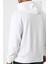 Erkek Regular Fit Şerit Grafik Baskılı Kapüşonlu Sweatshirt - Beyaz 2