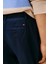 Erkek Tapered Fit Bilek Boy Teknik Kumaş Pantolon - Lacivert 4