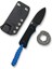 Baby Banter Fixed Blade Knife Black & Blue G10 Handle Bıçak 3