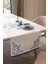 Elysian Blue Premium Serisi Duck Keten Runner, Kaymaz, 45X140 1