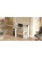 Pantego 124CM Çalışma Masası Bilgisayar Masası Raflı Beyaz Pan1-W 4