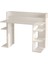 Pantego 124CM Çalışma Masası Bilgisayar Masası Raflı Beyaz Pan1-W 5