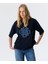 Denim Aplikeli T-Shırt TW6250070066015 1