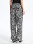 Lcw Vision Siyah Beli Lastikli Desenli Kadın Pantolon 3