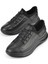 , Erkek Hakiki Deri Sneaker 153423Z703 Siyah 5