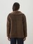 Lcw Modest Gömlek Yaka Oversize Kadın Süet Görünümlü Mont (W5) 5