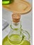 2'li Mantar Tıpalı, Standlı 1000 ml Cam Yağdanlık Ayçiçek Yağı/zeytin Yağı Şişesi(Transfer Etiketli) 4