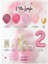 2 Yaş Balonu Doğum Günü Balon Zinciri Pastel Pembe Parti Seti 2