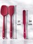 Isıya Dayanıklı Silikon Maşa Kevgir Kepçe Spatula Kaşık Seti (30-28-22-20 Cm) 14 Parça 6