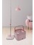 Kare Spin Mop Set, Temiz ve Kirli Suyu Ayıran Mikrofiber Döner Temizlik Seti 1+1 Mop Pembe 5