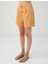 Deve Tüyü Normal Bel Bol Paça Dokuma Şort 4