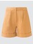 Deve Tüyü Normal Bel Bol Paça Dokuma Şort 7