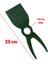 Çapa Bahçe Çapası Çift Taraflı Çatallı Düz Hobi Çapa 23 cm Demir Döküm Metal 2
