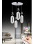 Istanbul Avize Alfa 4'lü Gümüş Kumandalı 3 Renk Ledli Modern LED Avize 1