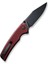 Tranquil Flipper & Thumb Stud Knife Burgundy G10 Handle Çakı 3