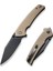 Tranquil Flipper & Thumb Stud Knife Tan G10 Handle Çakı 2