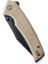 Tranquil Flipper & Thumb Stud Knife Tan G10 Handle Çakı 5