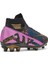 La Liga K565 Erkek Çoraplı Çim Saha Kramponu Siyah - Altın 2