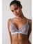 Çizgili Glam Nakışlı Balenli Dolgusuz Sütyen 4