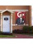 Göğe Bakan Gazi Mustafa Kemal Atatürk Imzalı Portre - Sivil Türk Bayrağı Poster - Bayrak 100X150 cm 1