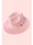 Ithal Baby Pink Fötr Şapka Sert Kovboy Panama Şapka - Ayarlanabilinir 3