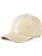 Bej Unisex Vegan Deri Cap Şapka 2