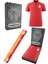 Gs Tsrt 006 Galatasaray Orijinal Lisanslı Polo Yaka Kırmızı Antrenman 5 Yıldızlı T-Shirt + Akrilik Atkı Set Hediyelik Ahşap Kutulu 1