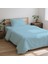 3 Parça Lastikli Çarşaflı Ranforce Pamuklu Kumaş Tek Kişilik Nevresim Takımı 3