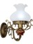 Aladdin Eskitme Ahşap-Metal Gövde, Beyaz Camlı, Duvar Aplik BS.2009-62-09 B 1